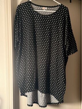 LuLaRoe Polka Dot Irma tunic XL GUC